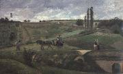 Camille Pissarro The road to Ennery,near Pontoise La route d-Ennery pres de Pontoise oil